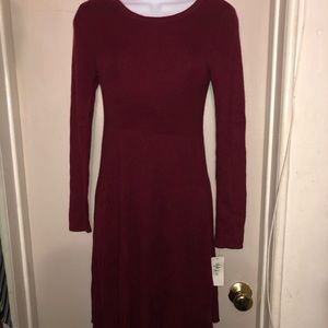 Style & Co Petite Medium Cherry pie color sweater dress